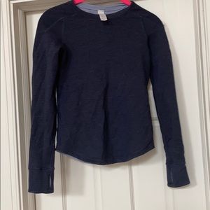 Girls Ivivva blue pullover. Size 10